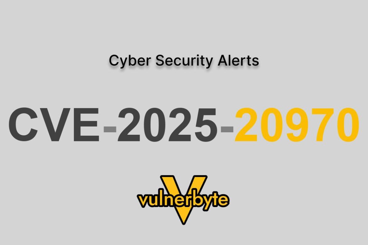 هشدار سایبری CVE-2025-20970