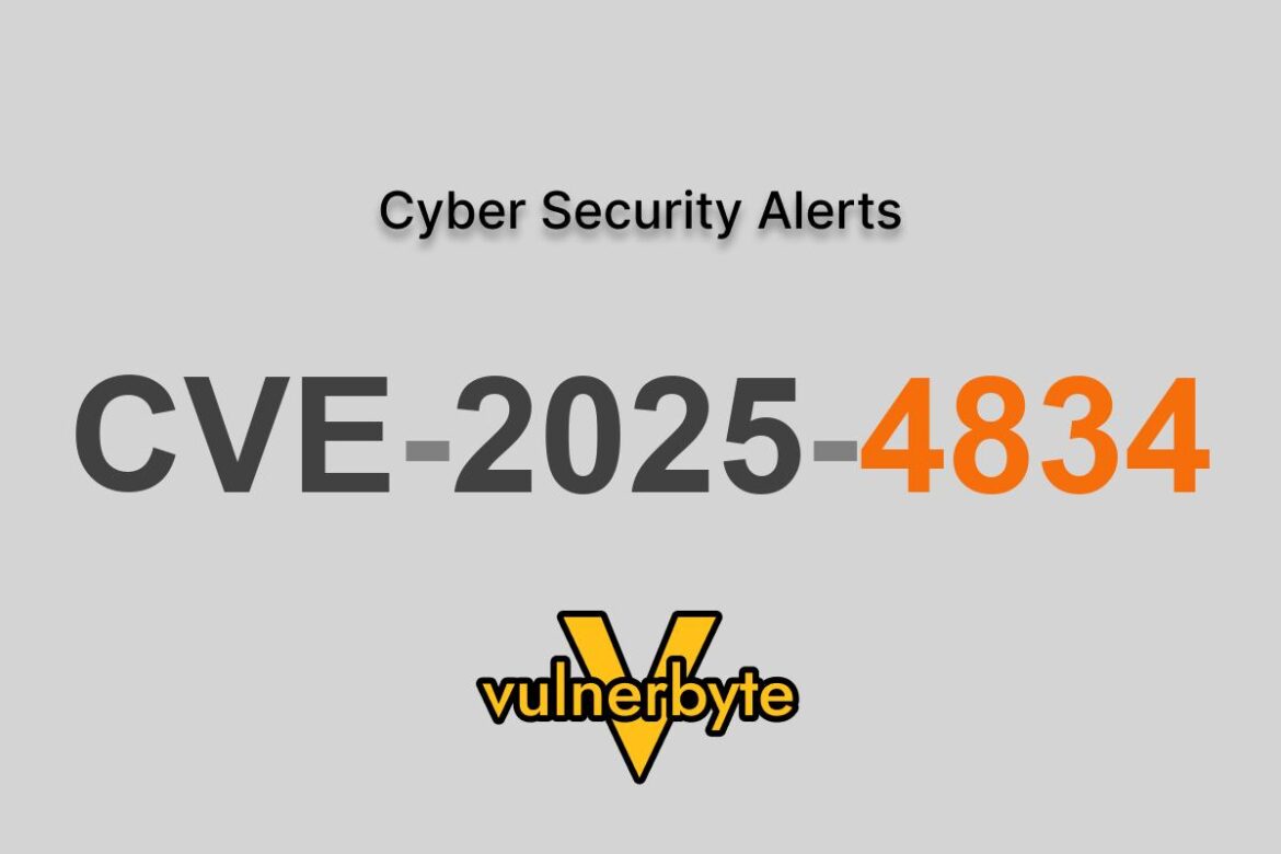 هشدار سایبری CVE-2025-4834