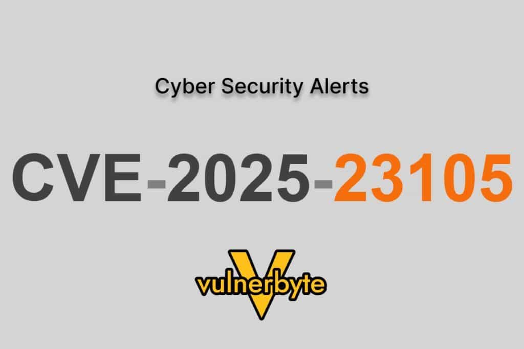 هشدار سایبری CVE-2025-23105