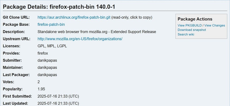 Arch Linux pulls AUR packages that installed Chaos RAT malware گروه والنربایت vulnerbyte