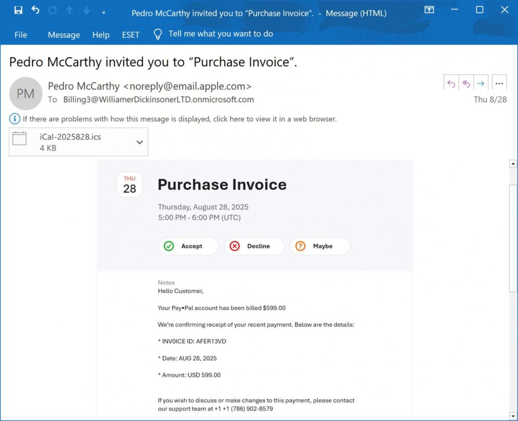 iCloud Calendar abused to send phishing emails from Apple’s servers گروه والنربایت vulnerbyte