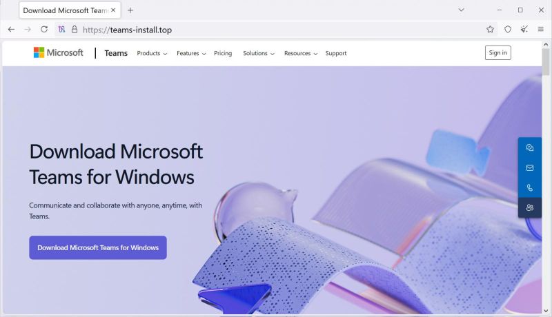 Fake Microsoft Teams installers push Oyster malware via malvertising گروه والنربایت vulnerbyte