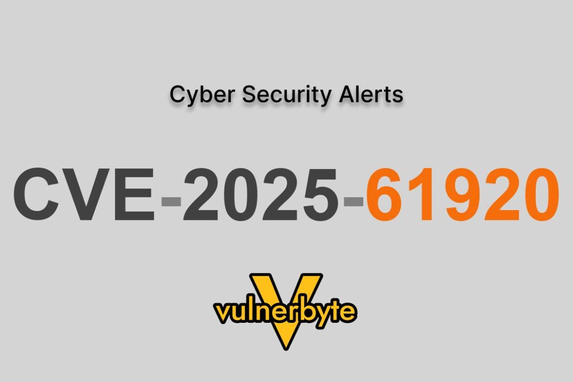 هشدار سایبری CVE-2025-61920