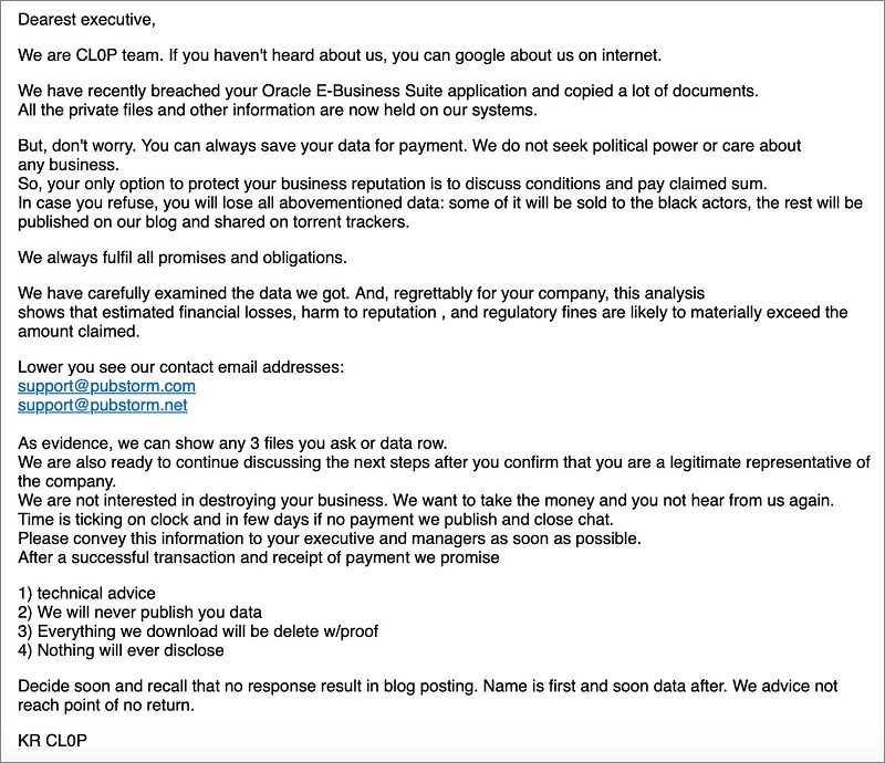 Oracle patches EBS zero-day exploited in Clop data theft attacks گروه والنربایت vulnerbyte