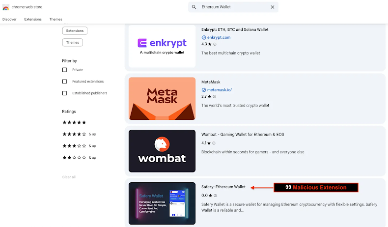 Fake Chrome Extension "Safery" Steals Ethereum Wallet Seed Phrases Using Sui Blockchain گروه والنربایت vulnerbyte
