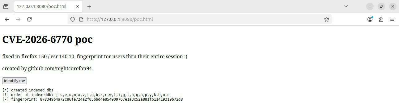 هشدار سایبری CVE-2026-6770 POC