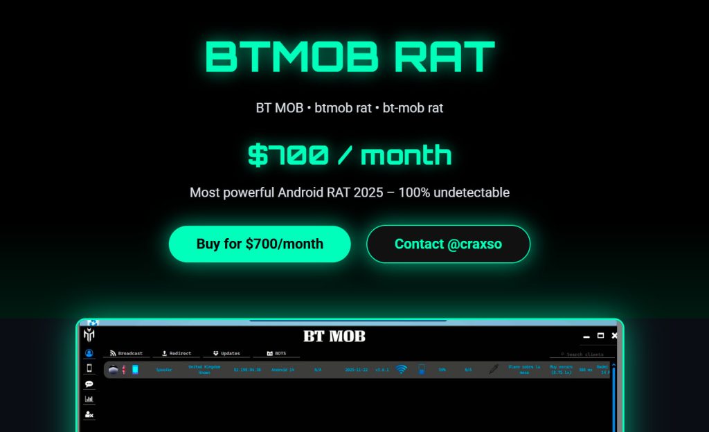 بدافزار اندرویدی BTMOB
