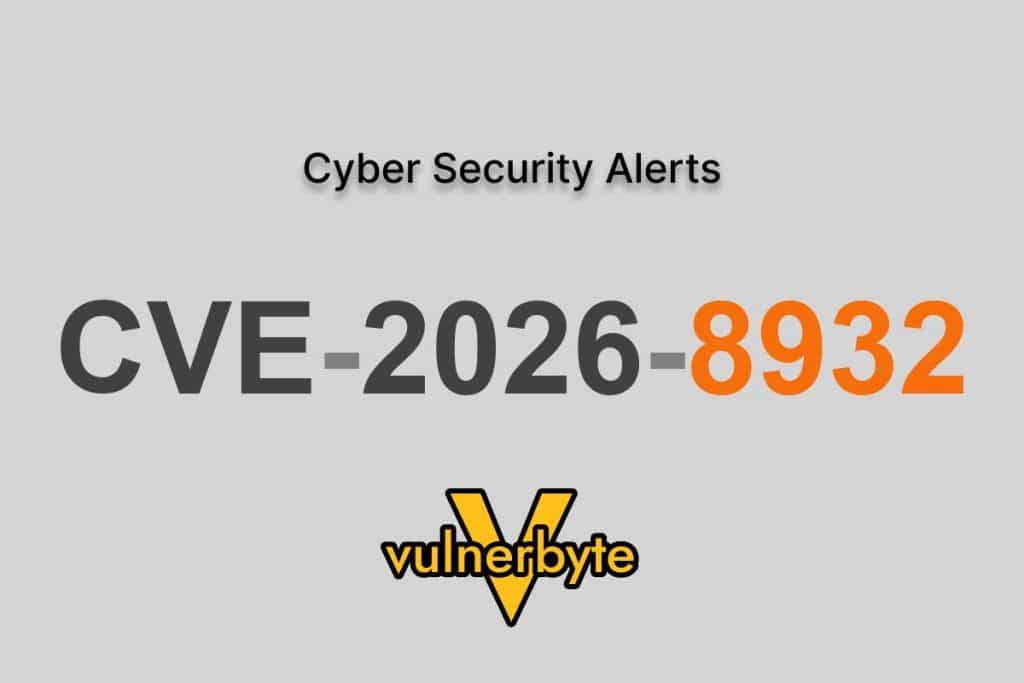 هشدار سایبری CVE-2026-8932